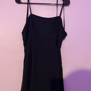 black mini dress